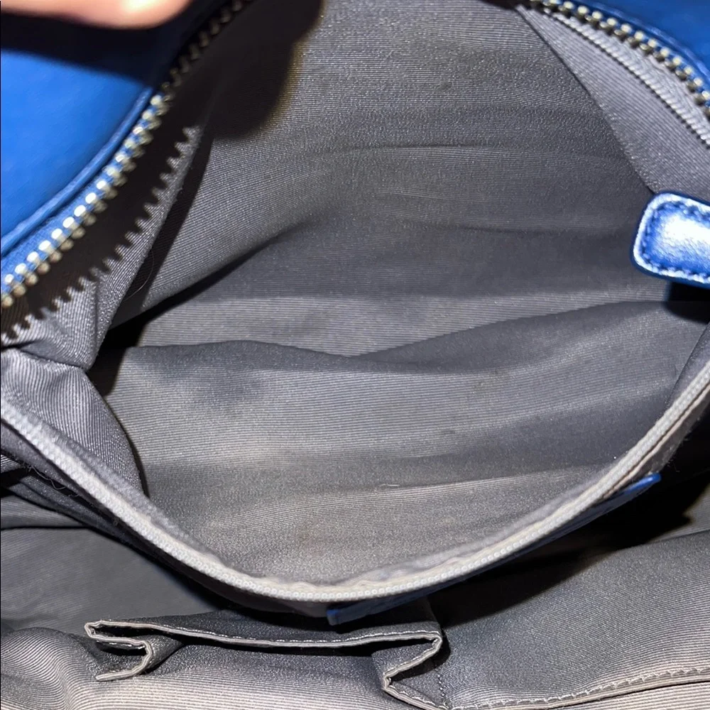 Coach Blue Leather Tote Bag - Picture 7 of 10